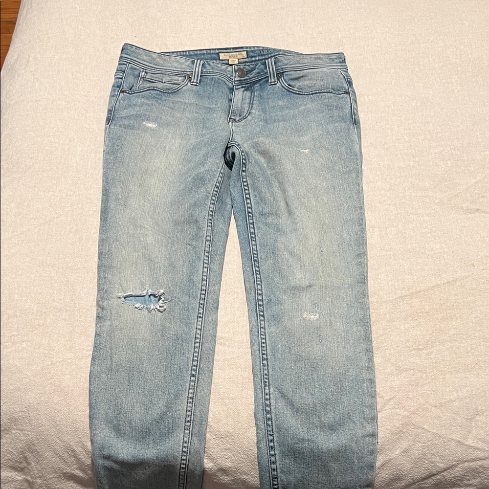 Light Blue Distressed Women Jeans